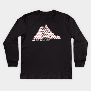 Alpe d'Huez - KOM Kids Long Sleeve T-Shirt